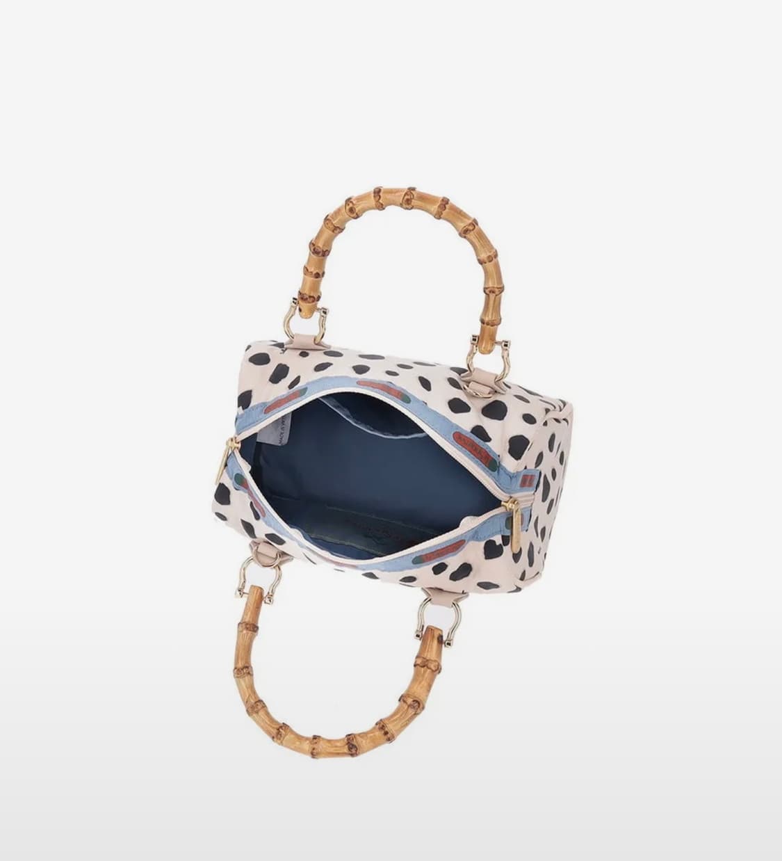 레스포색 브라이트 세피아 달마시안 스몰 뱀부 보스턴백 상품이미지4