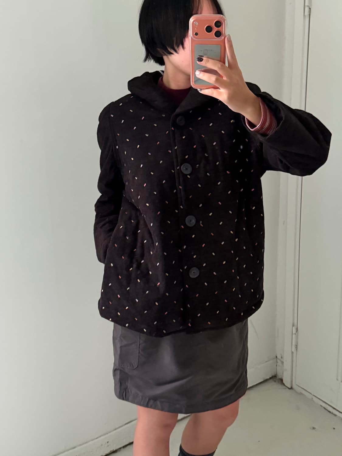 일본빈티지 Leespor 토핑 자수 패딩자켓 상품이미지2