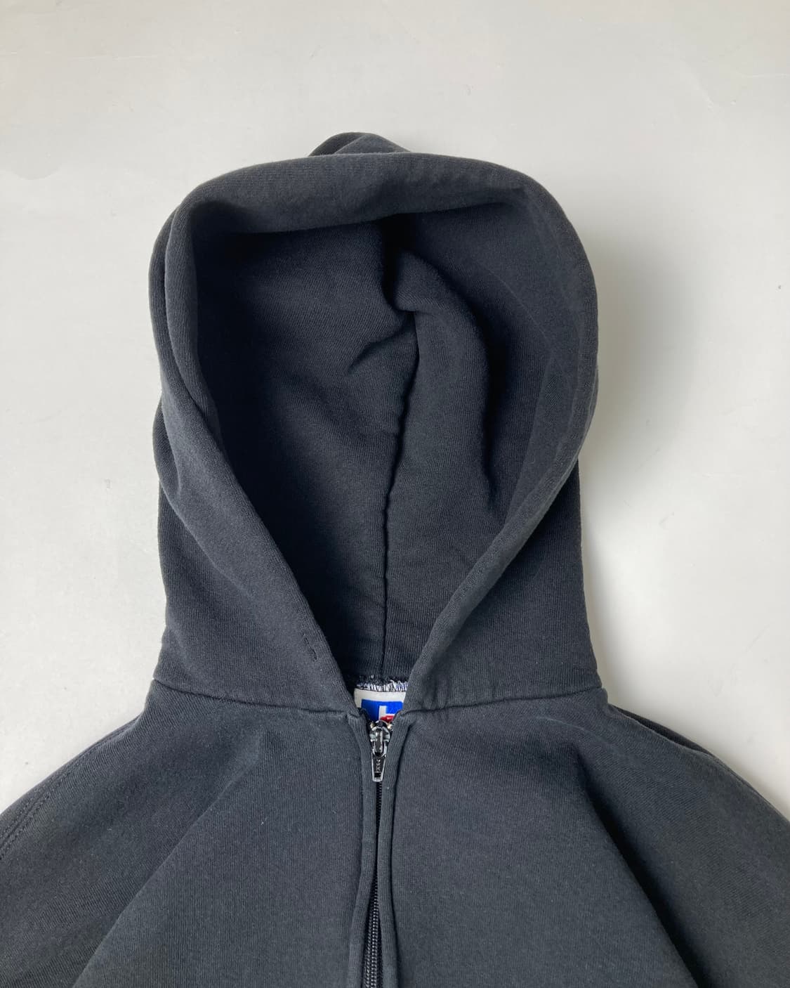 90s Russell Zip Up Hoodie (black) 상품이미지6