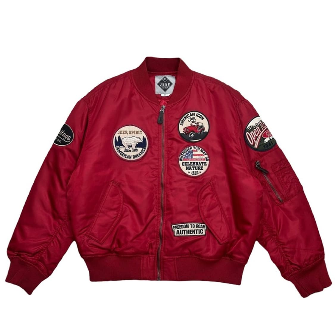 지프 스피릿 레드 MA-1 항공 점퍼 S 상품이미지1