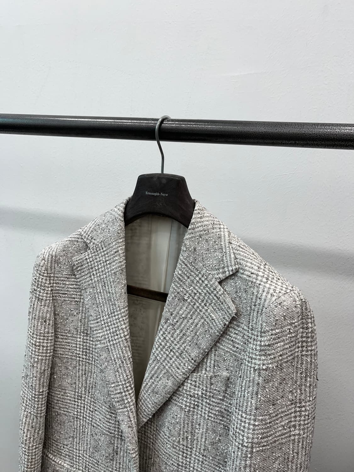 95) 수트서플라이 체크 린넨자켓  상품이미지3