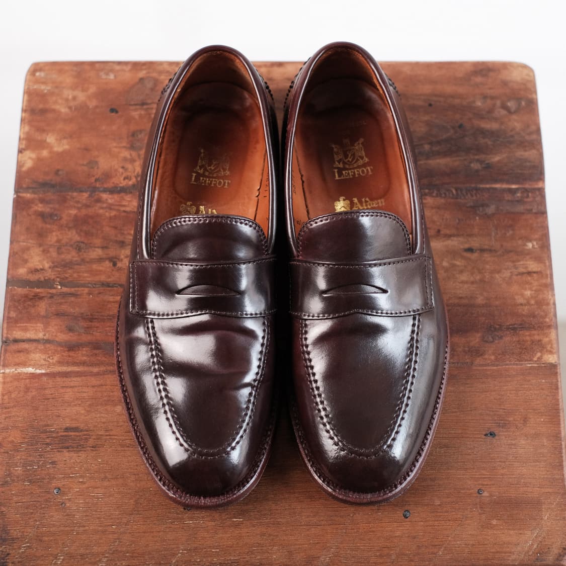 알든 7.5D사이즈 버건디 코도반 페니로퍼 레이든 라스트 상품이미지8