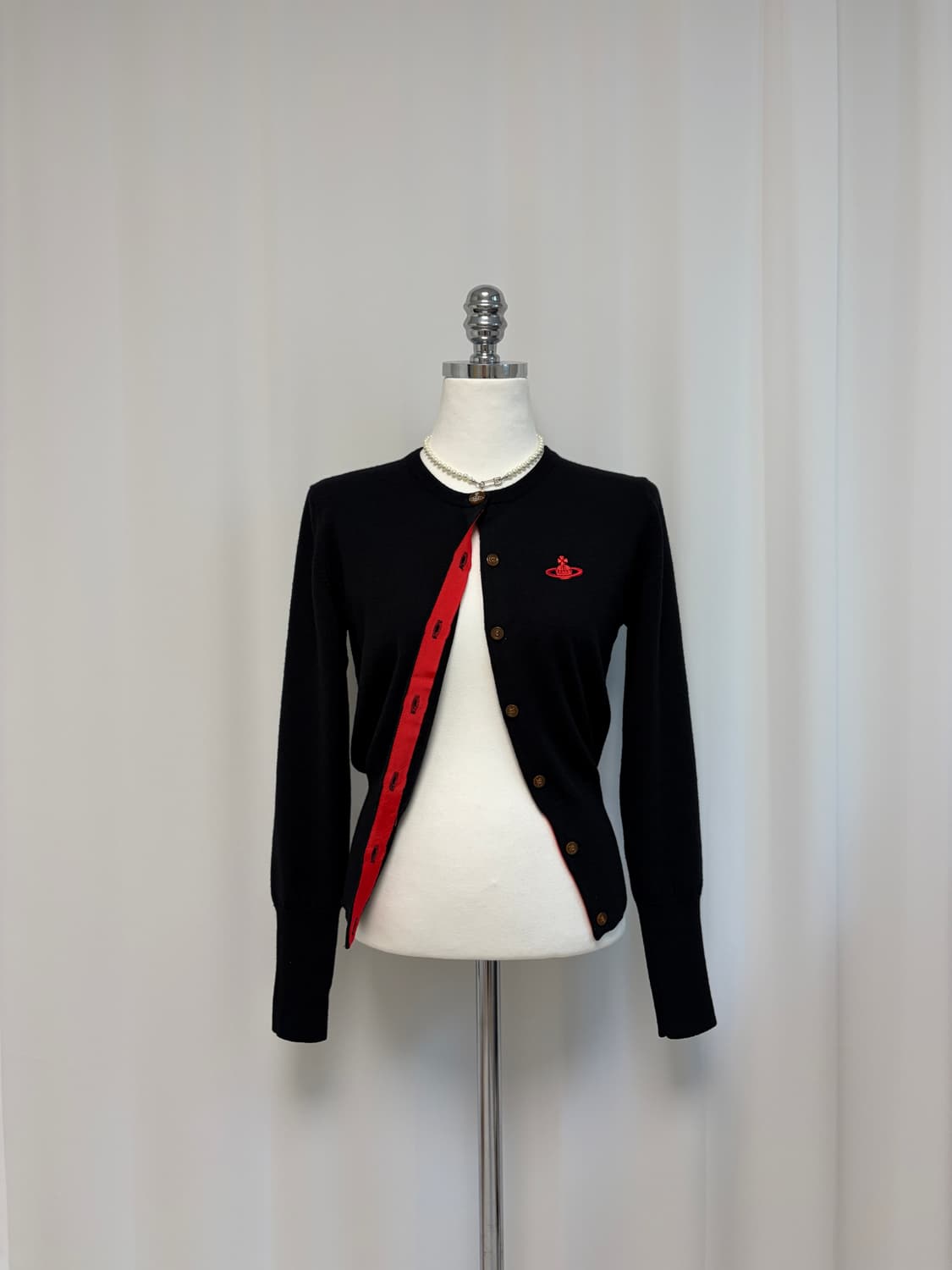 비비안웨스트우드 레드라벨 울 가디건 블랙 상품이미지9