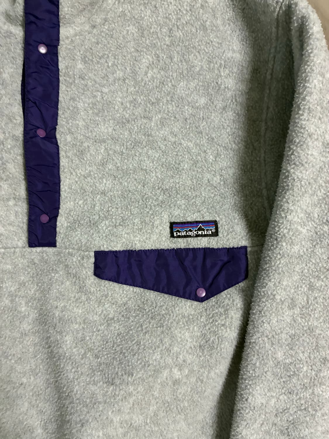 파타고니아 신칠라 스냅티 아이보리 사이즈 L 상품이미지2