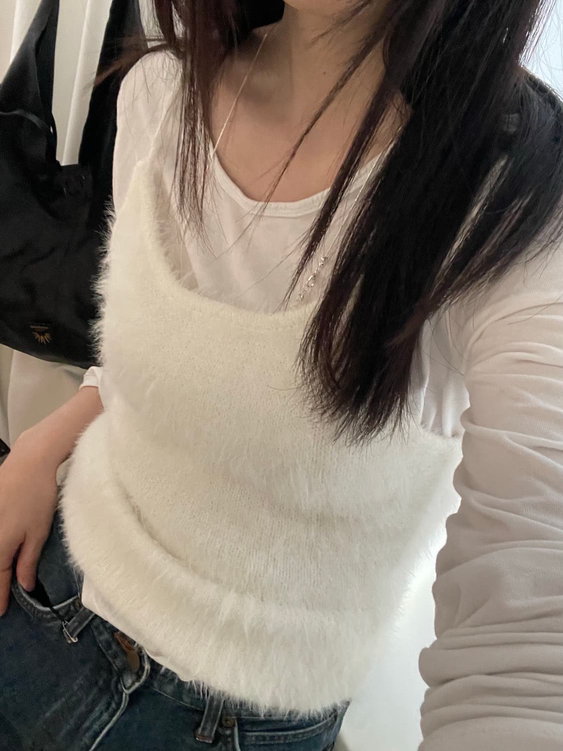 vintage snow fur bustier 상품이미지4