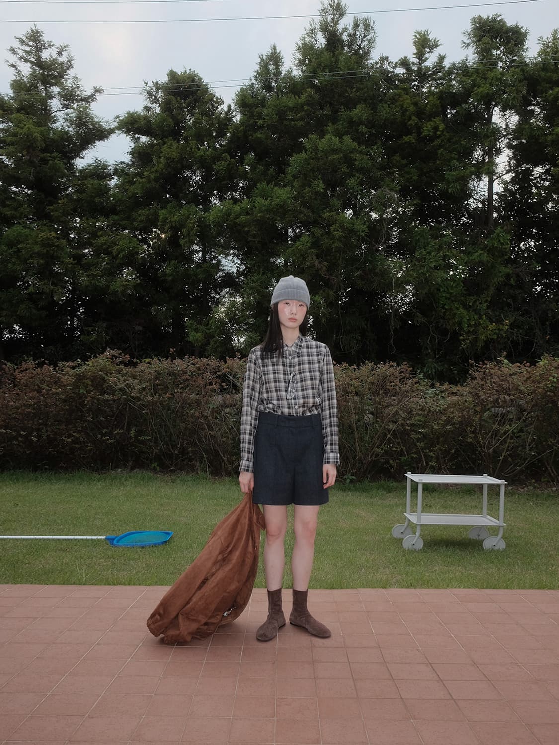 리플레인 COTTON BLEND CHECK SHIRT_BLACK 상품이미지7