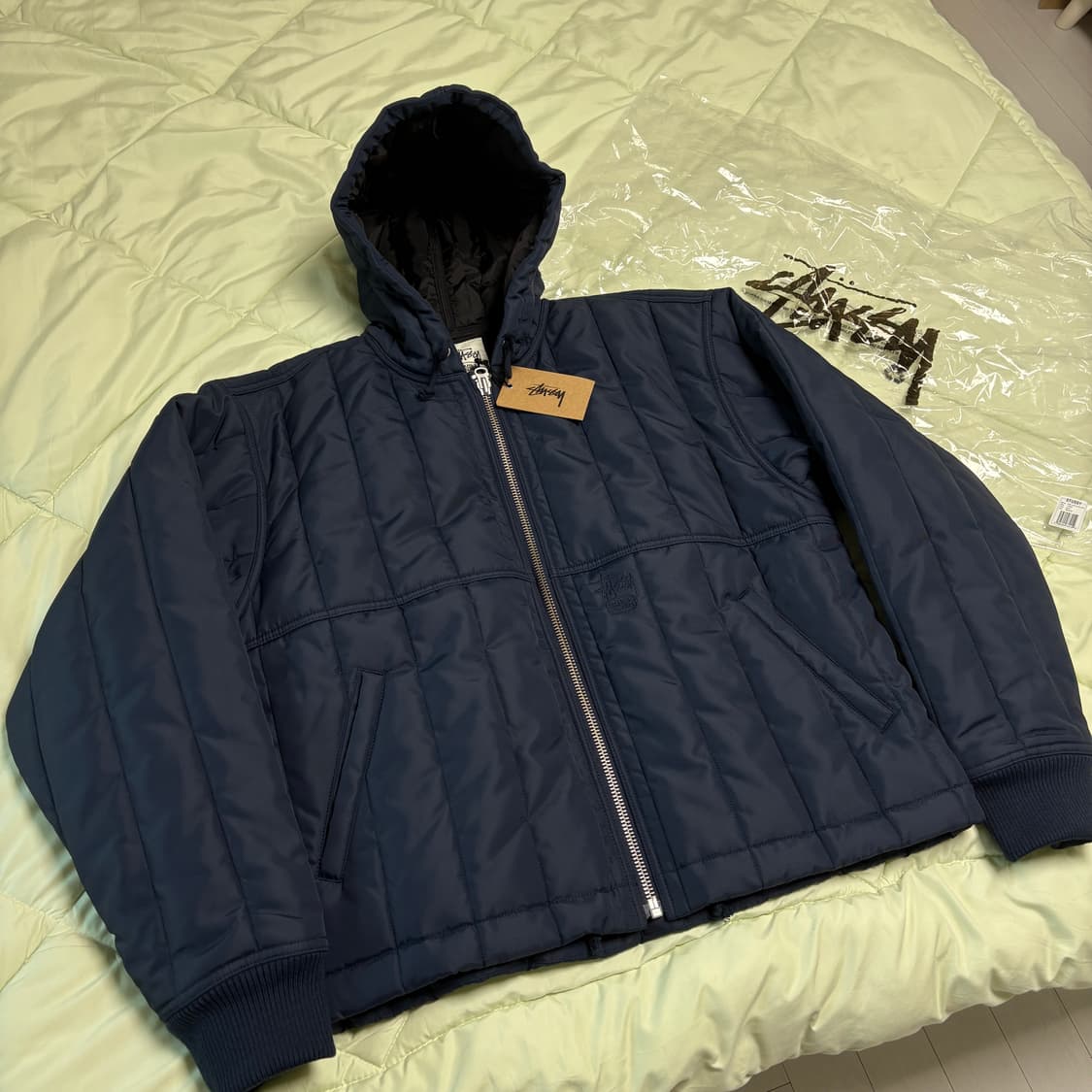 스투시 나일론 퀼티드 패딩 워크자켓 경량패딩 상품이미지5