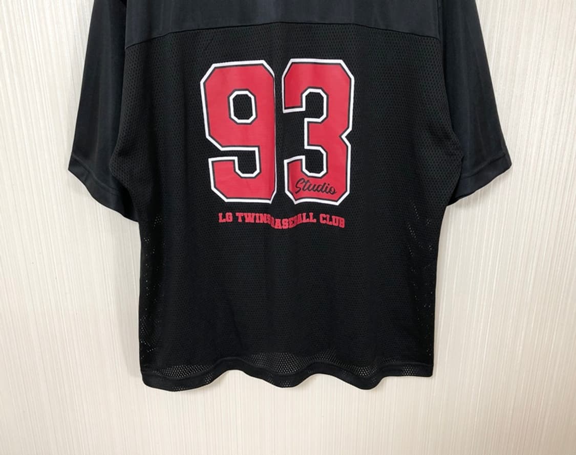 KBO LG트윈스X1993스튜디오 메쉬 져지 티셔츠 블랙 L 상품이미지10