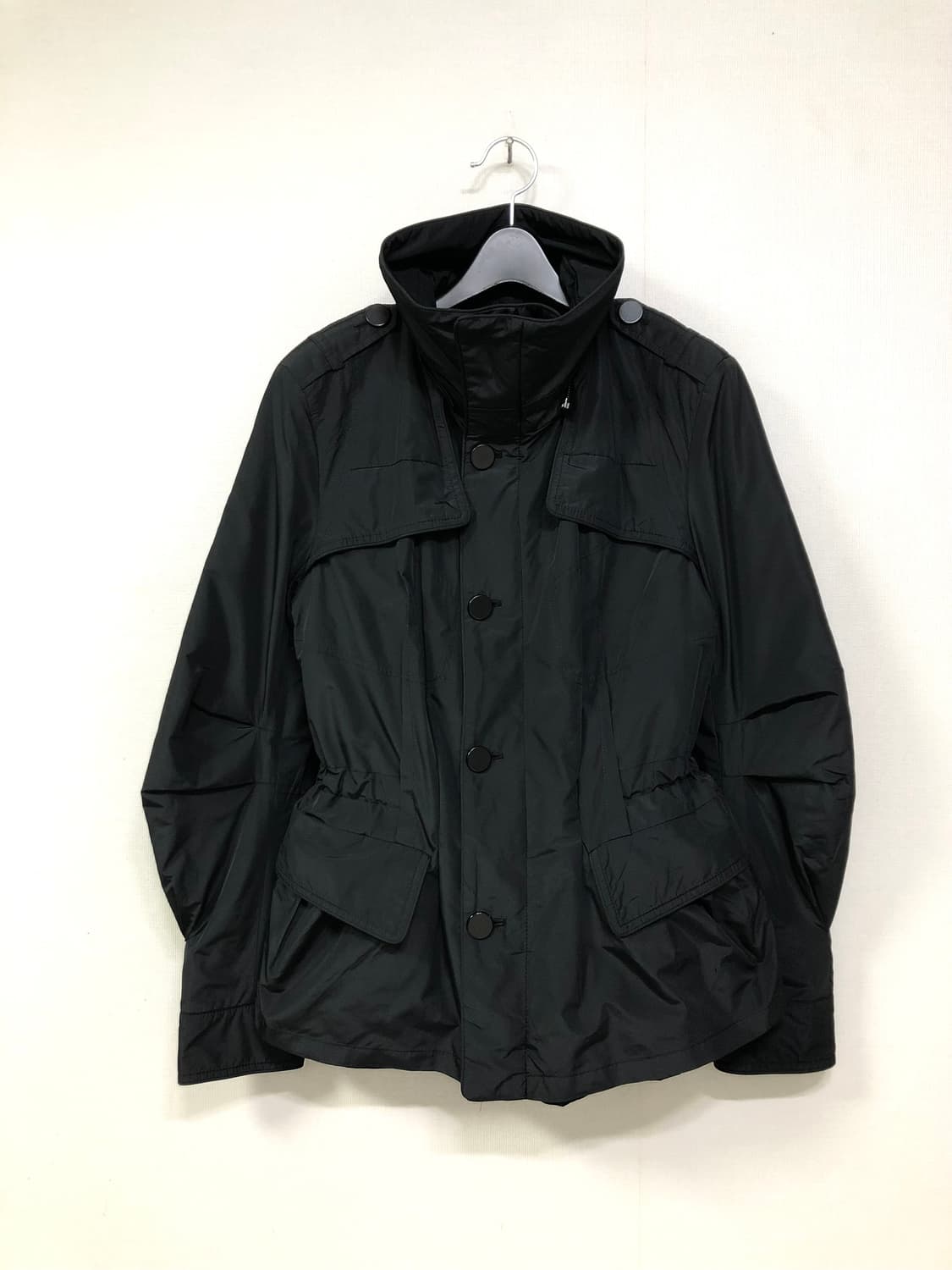 한섬 시스템 여성 하이넥 레이어드 경량 패딩 자켓 _ 블랙  상품이미지5