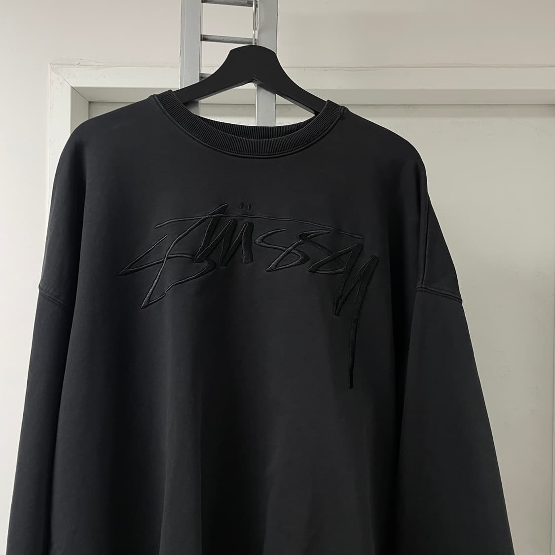 스투시 자수 로고 맨투맨 L 상품이미지2