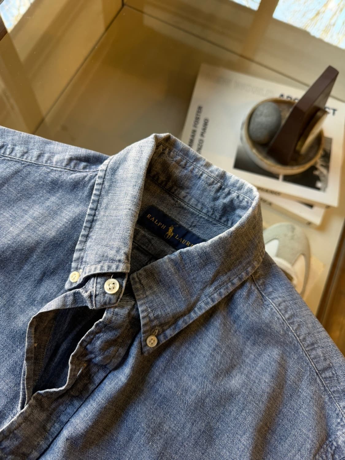 폴로 랄프로렌 샴브레이 셔츠 100 상품이미지9