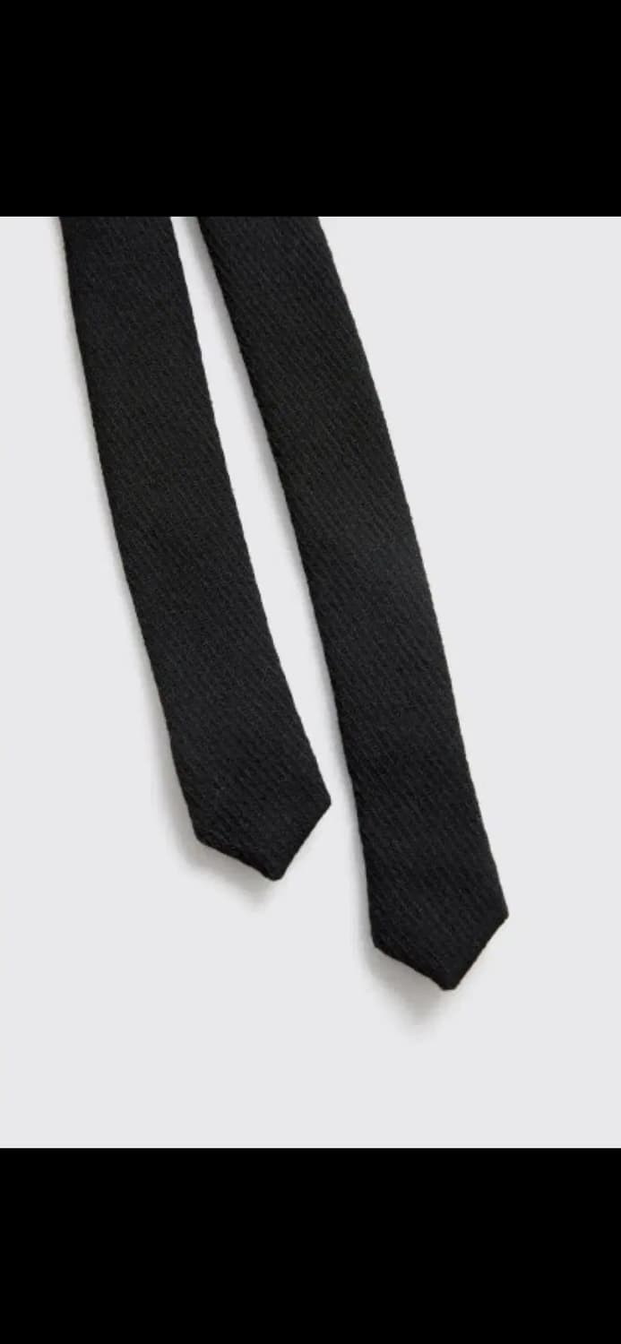 해칭룸 23fw Pete Tie Wool Twill Black 상품이미지2