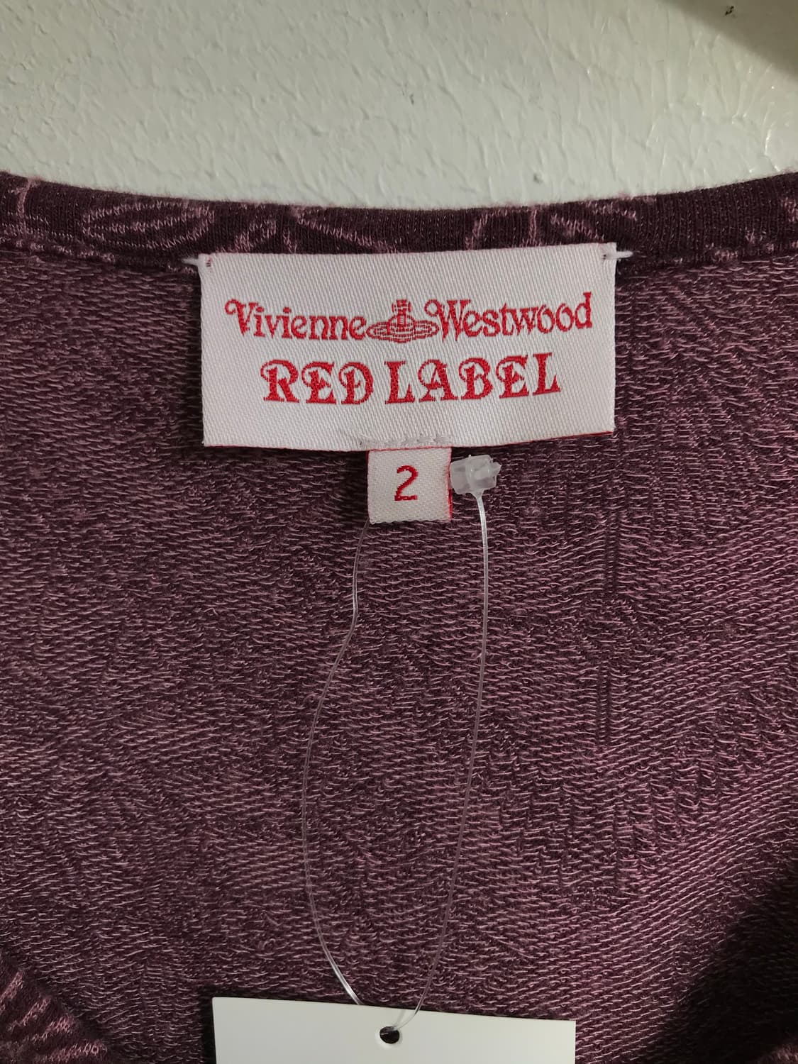 비비안웨스트우드 퍼플 레이스 자수 패턴 롱 가디건 상품이미지5