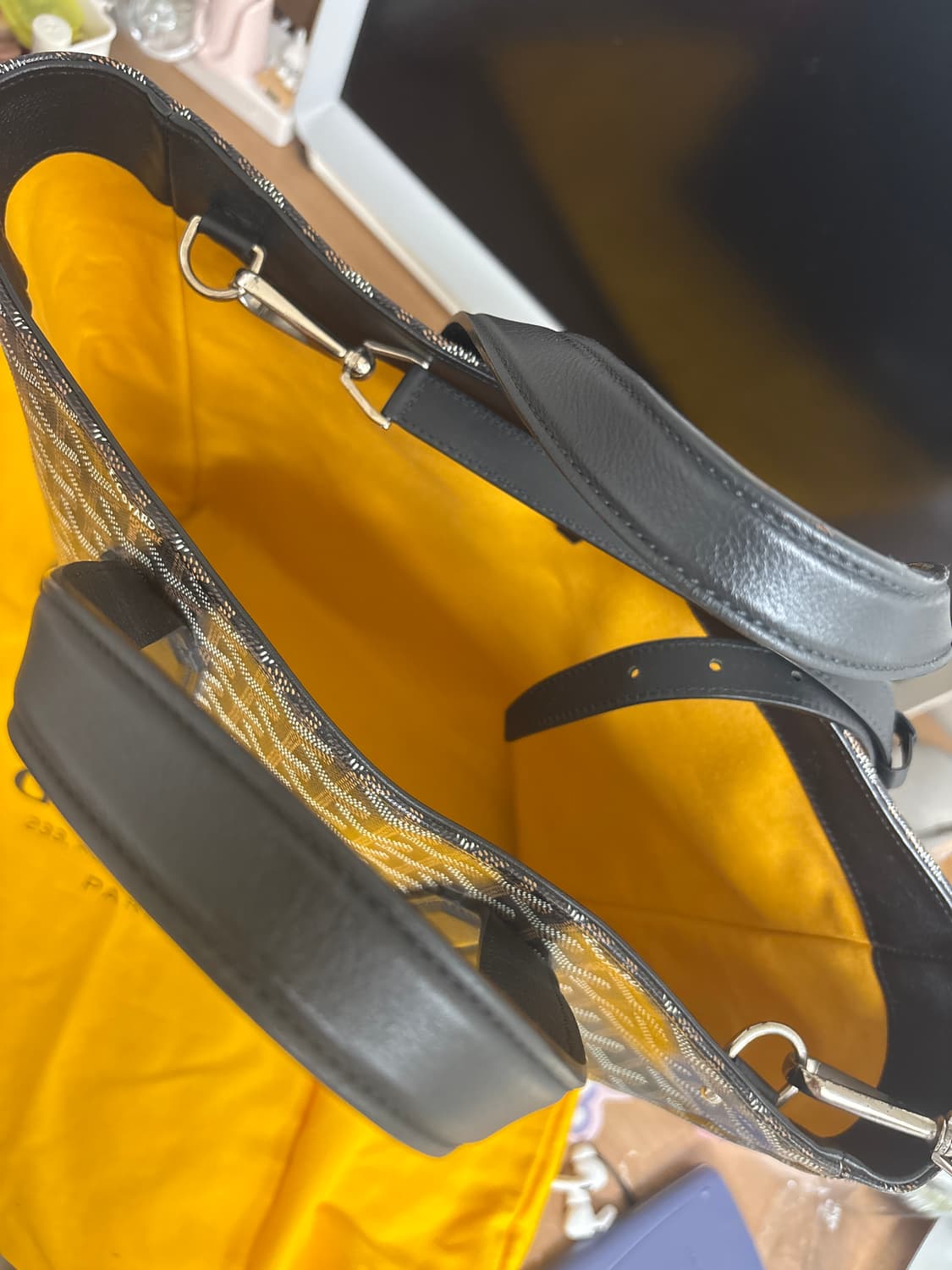 고야드 볼테르 백 블랙 상품이미지6