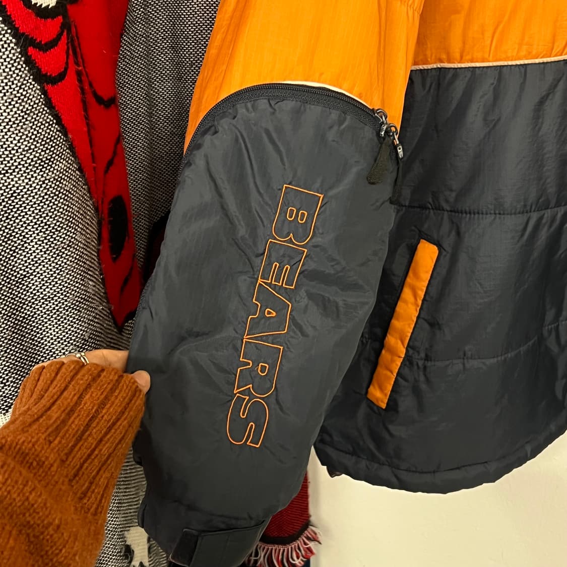2000's 리복 시카고 베어스 패디드 자켓 상품이미지3