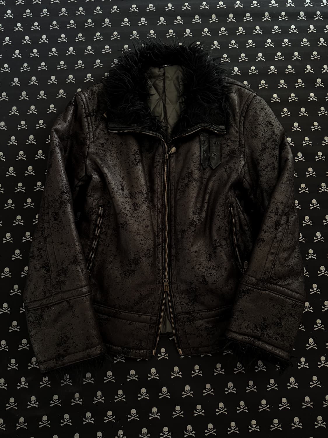 “Tornado Mart” Black fur jacket 상품이미지1