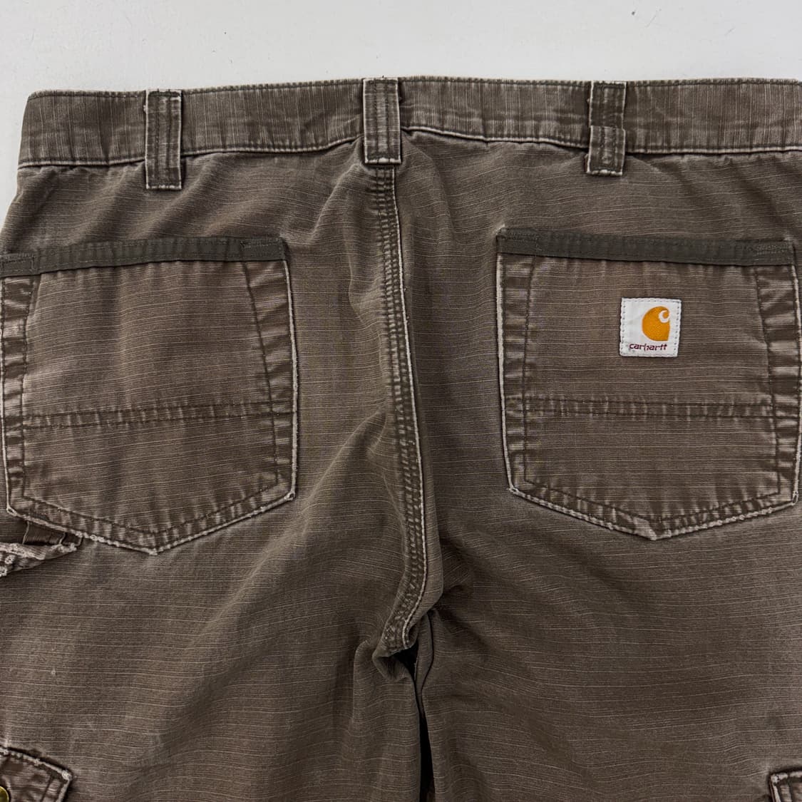 칼하트 OG 카펜터 다크브라운 페이딩 탄창 워크 카고팬츠 상품이미지7