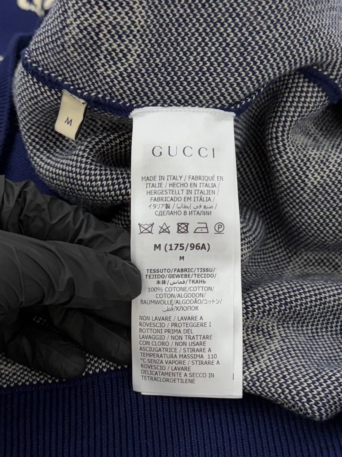 { M } 구찌 GG 자카드 금장 전재준 가디건 상품이미지4