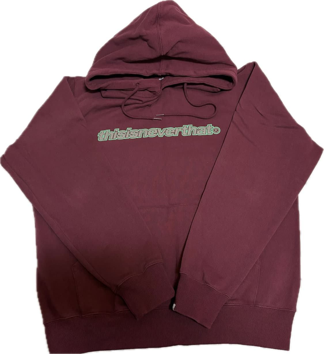 디스이즈네버댓 버건디 후드티 상품이미지2