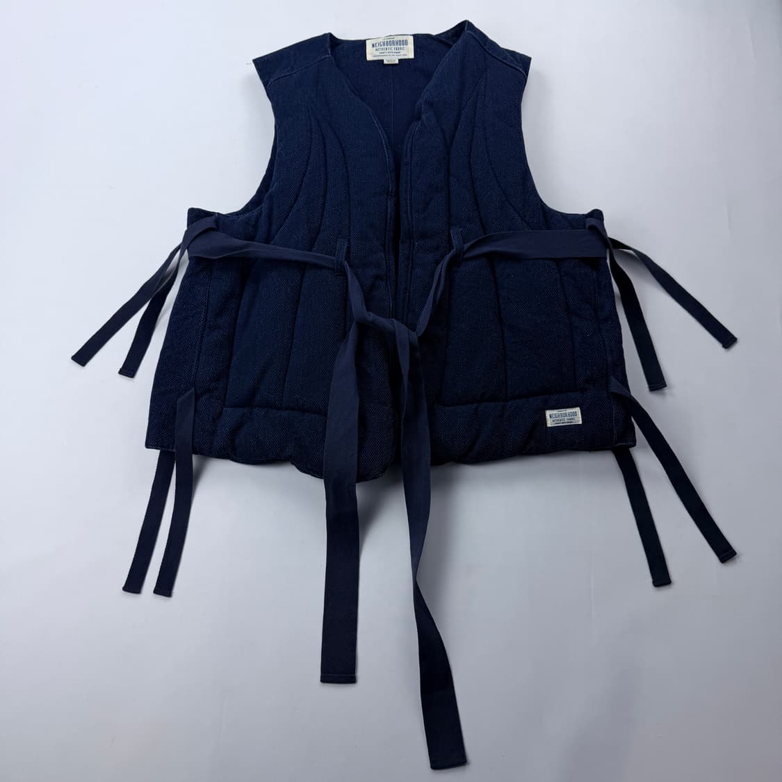 네이버후드 16ss 데님 패딩 베스트 상품이미지2