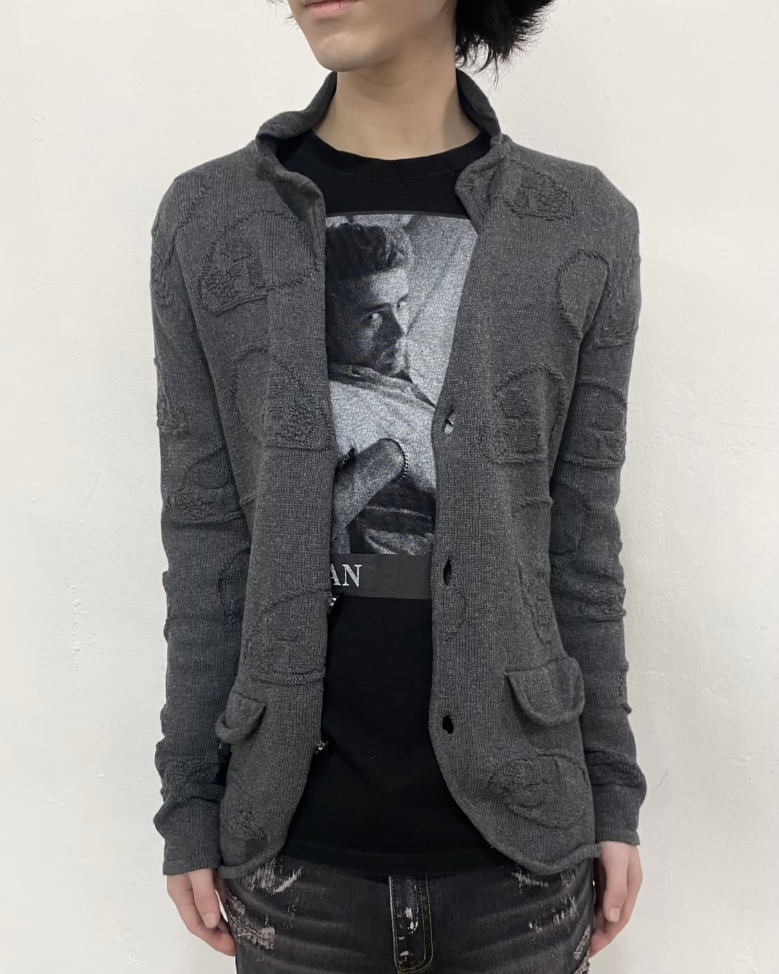 알렉산더 맥퀸 스컬 앰보싱 가디건 상품이미지2