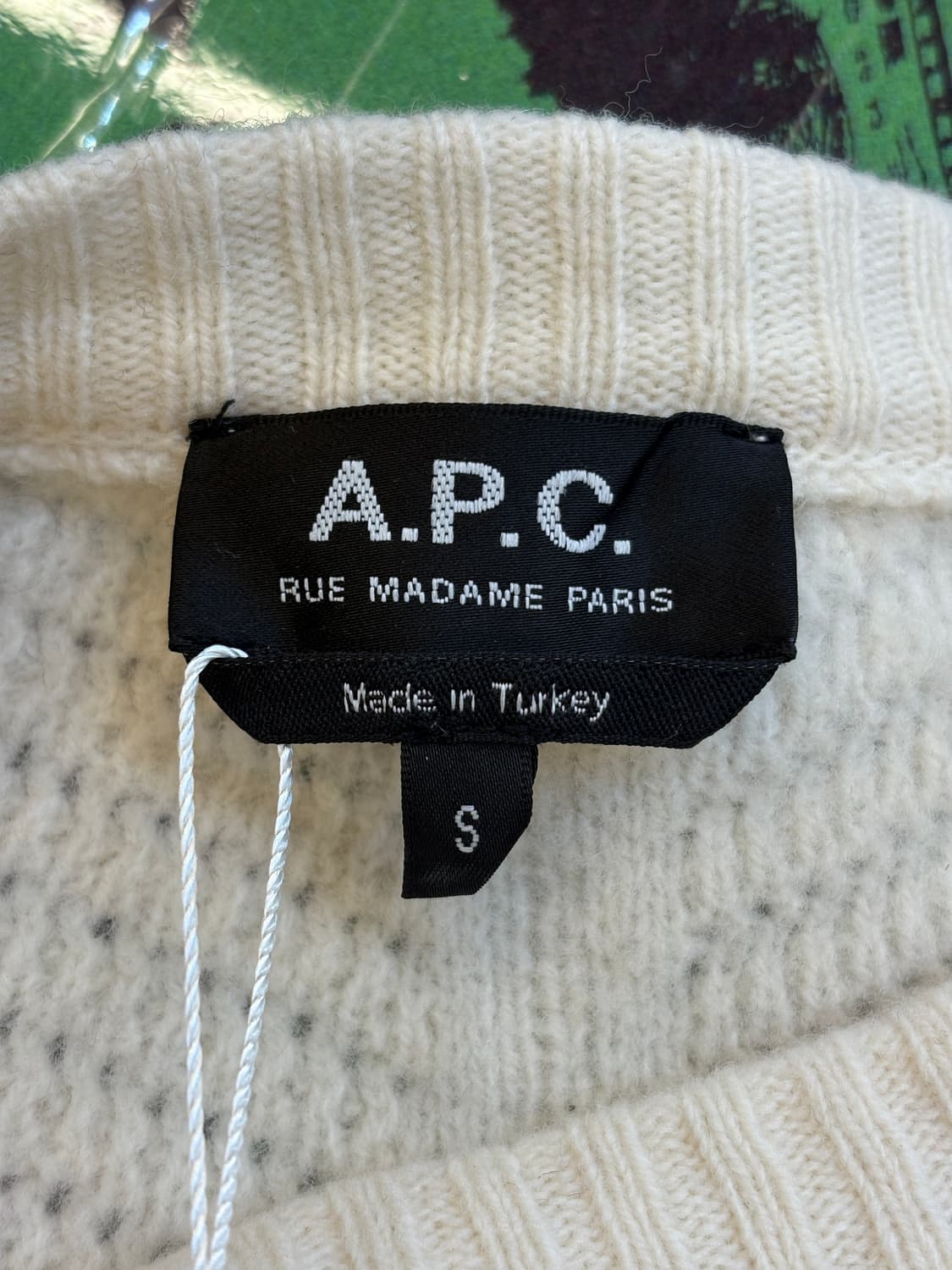 아페쎄 울 텍스쳐드 크롭 니트 상품이미지3