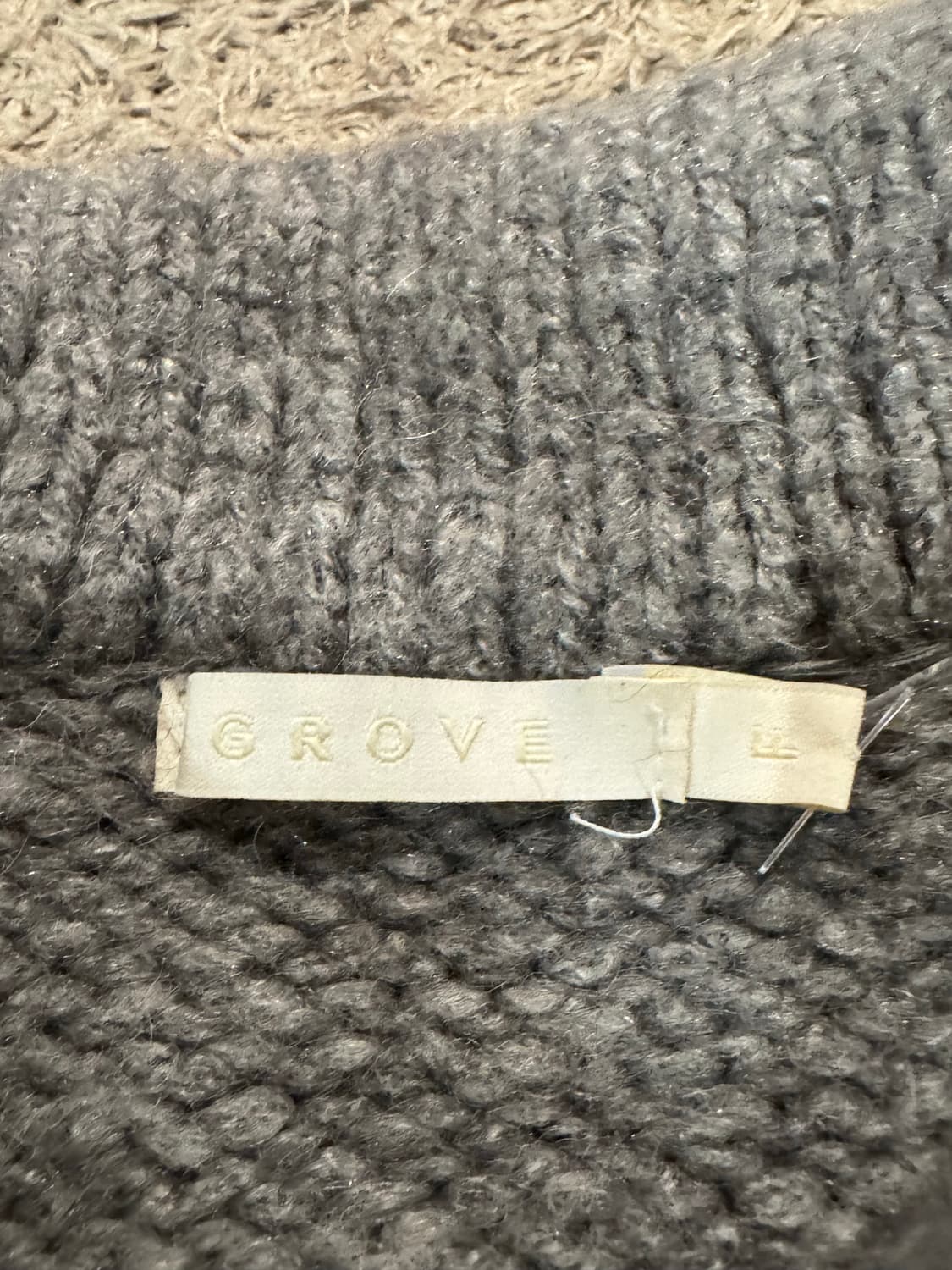 grove 그로브스토어 노르딕 아가일 패턴 카라넥 니트 상품이미지6