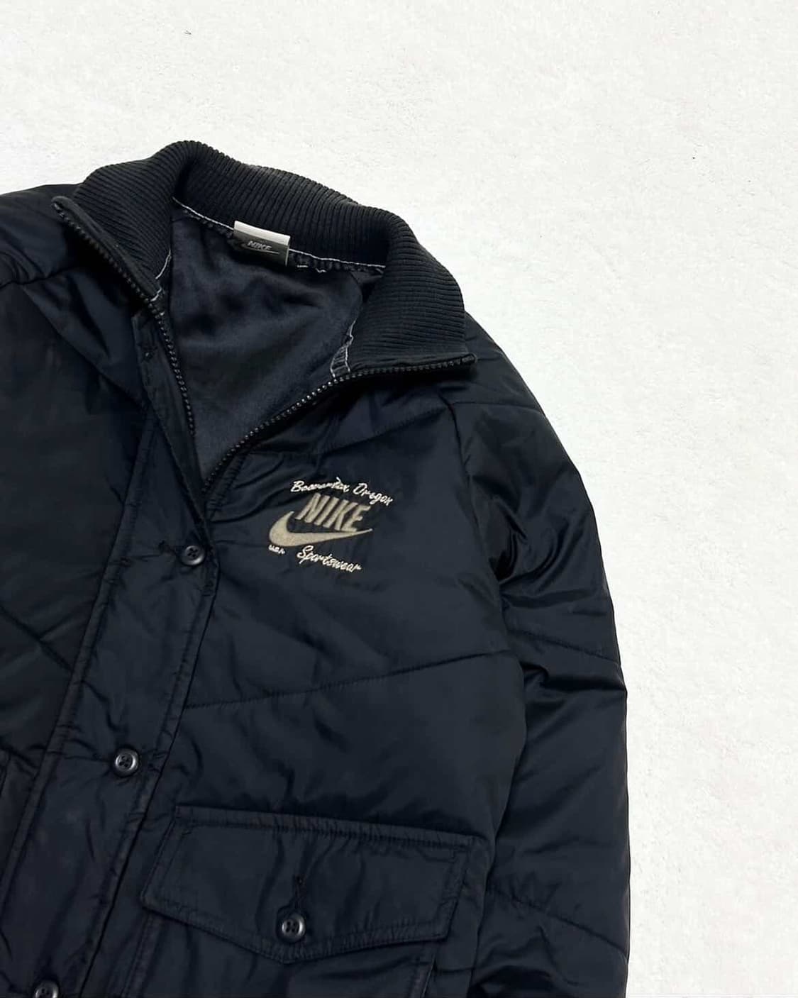 나이키 자수로고 블랙 누빔자켓 상품이미지6