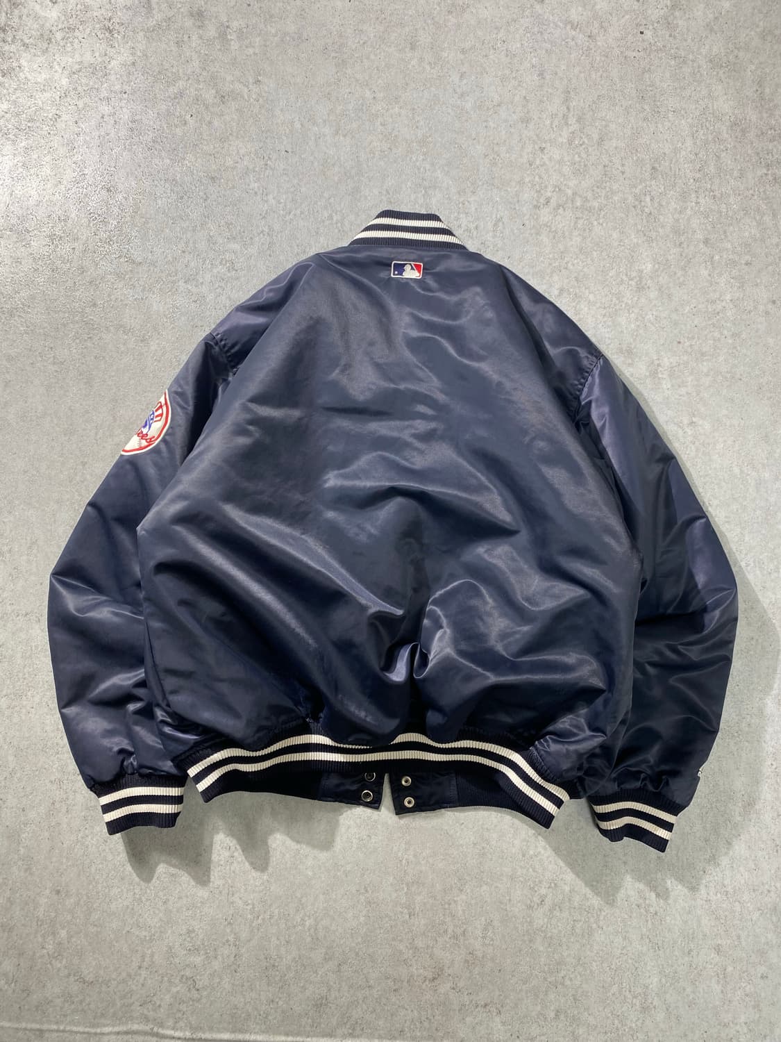 [L] 90s Majestic 마제스틱 뉴욕 양키스 나일론 바시티자켓 상품이미지6