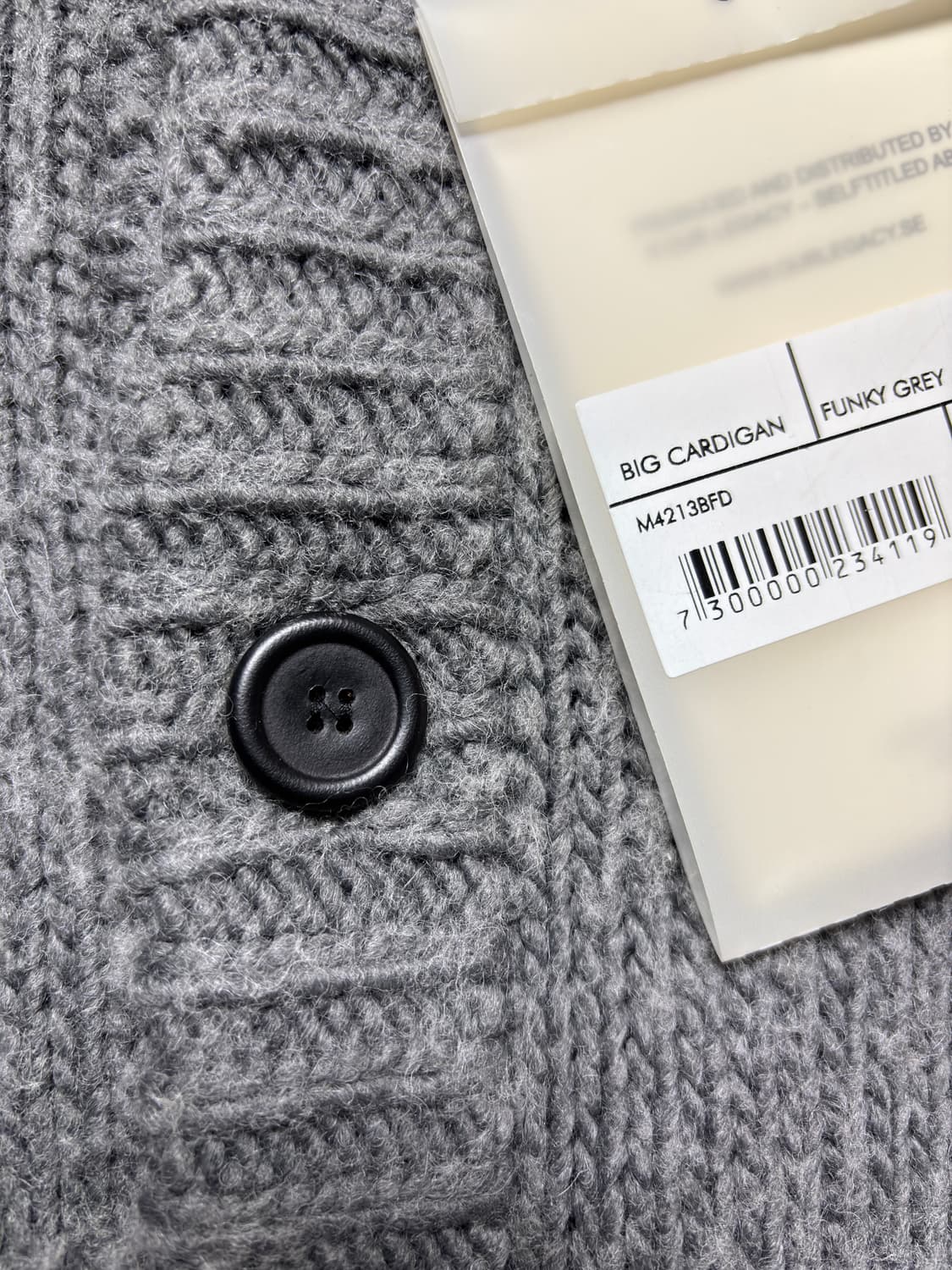 [50] 아워레가시 빅 가디건 펑키 그레이 상품이미지7