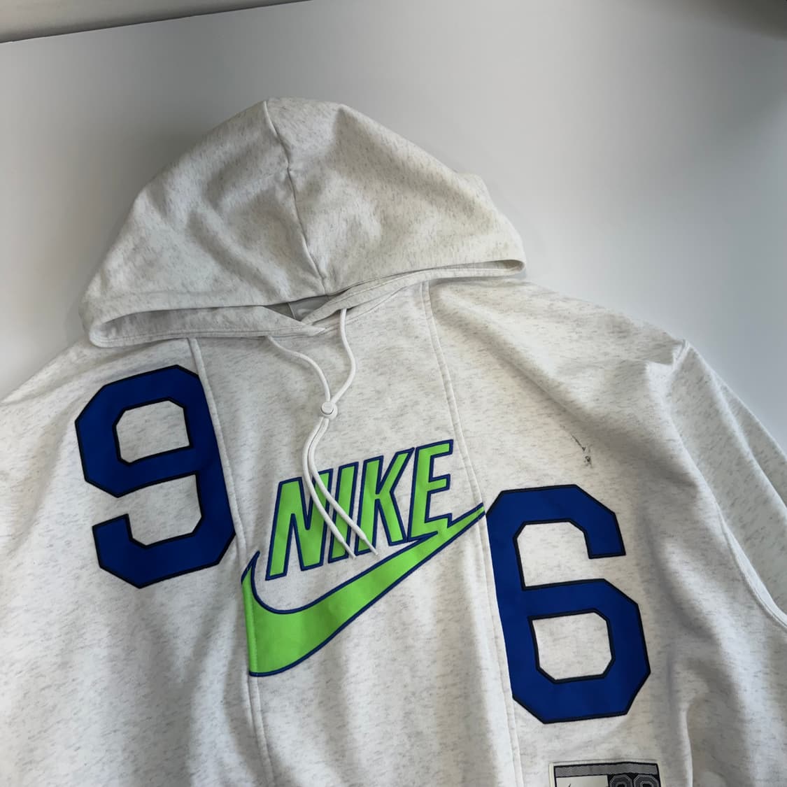Nike 나이키 그린로고 크롭 멜란지 후드티 상품이미지4