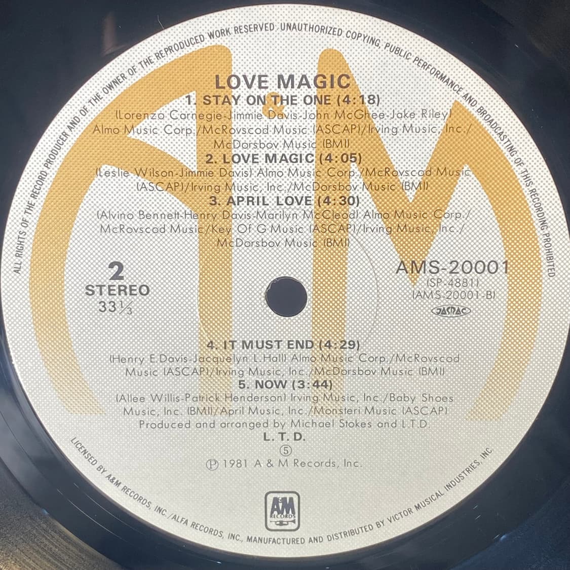 (중고LP-소울/훵크) L.T.D. -Love Magic 상품이미지5