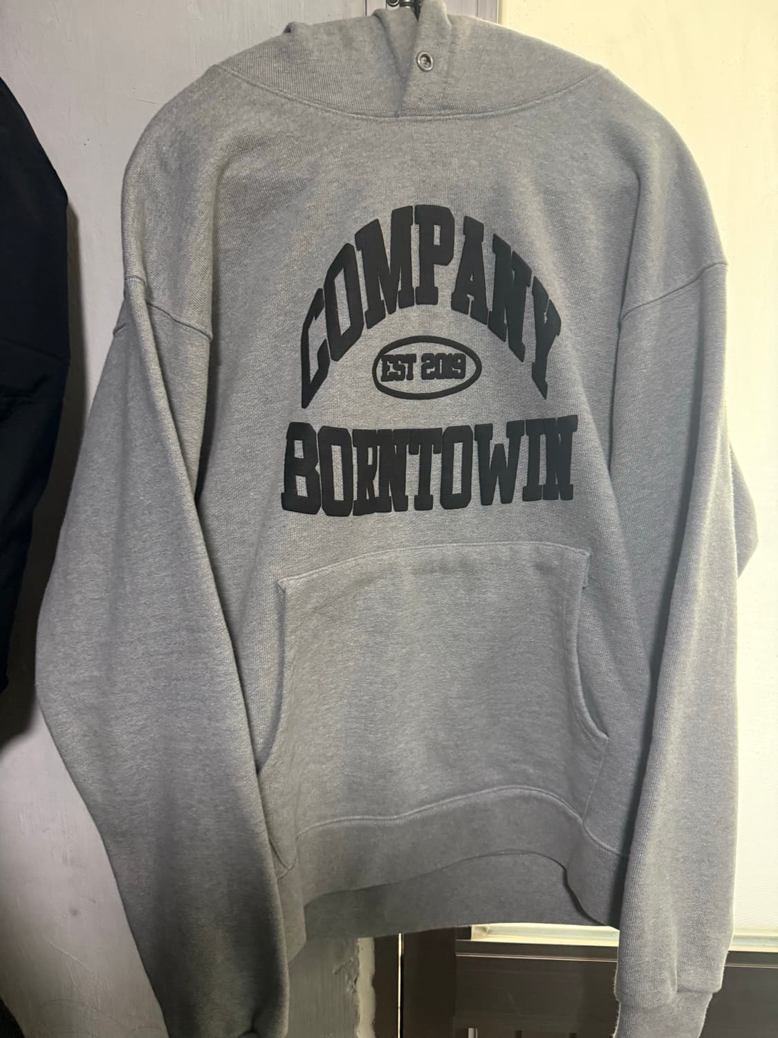 본투윈 그레이 후드티 1사이즈 상품이미지1