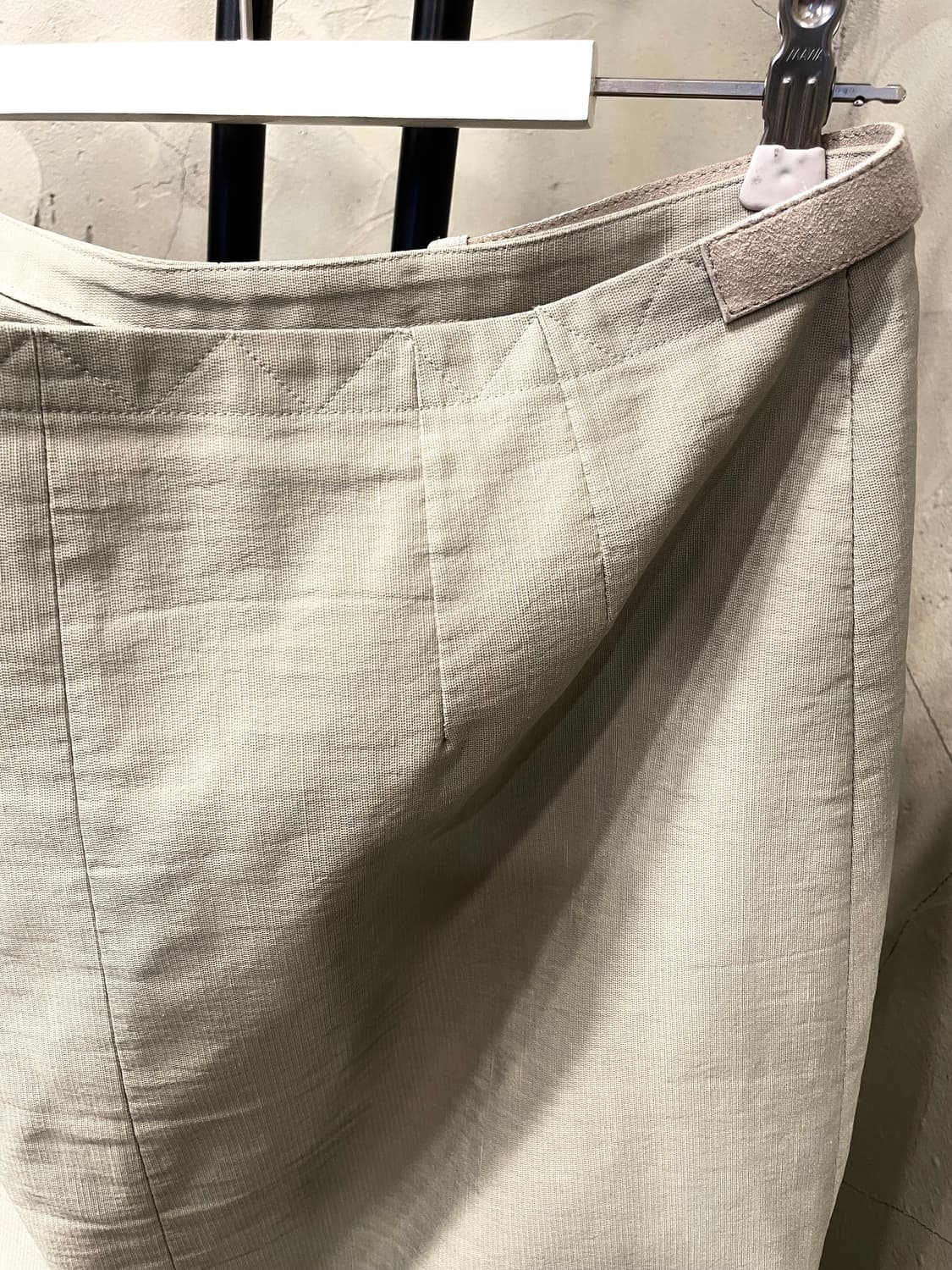 드리스반 노튼 레더 벨티드 린넨 홈방 스커트 38 상품이미지6