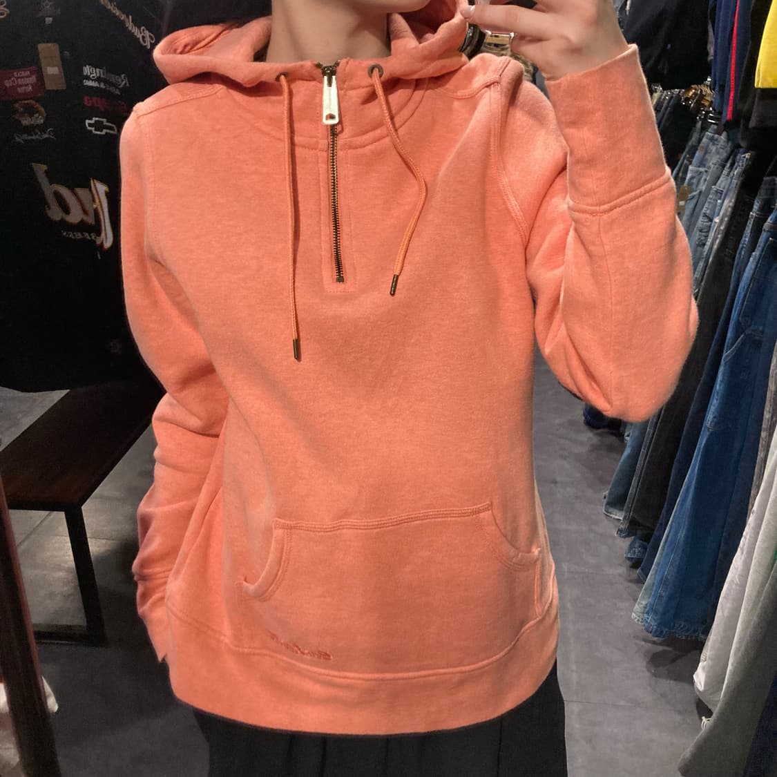 [IM] 칼하트 반집업 후드티 코랄핑크 상품이미지2