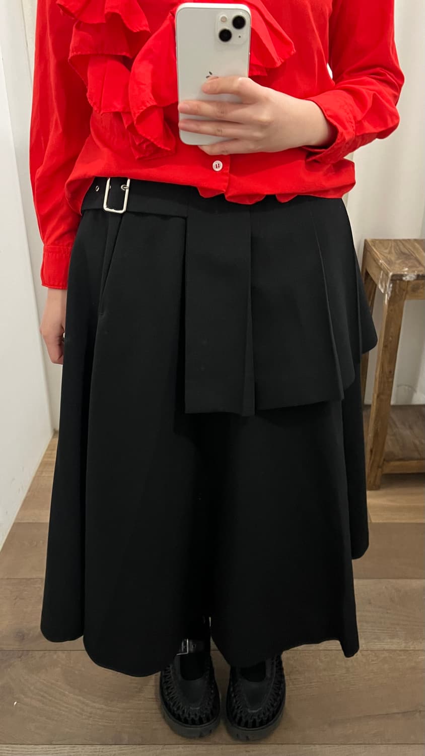 2way Pleats Docking Belt Skirt 상품이미지3