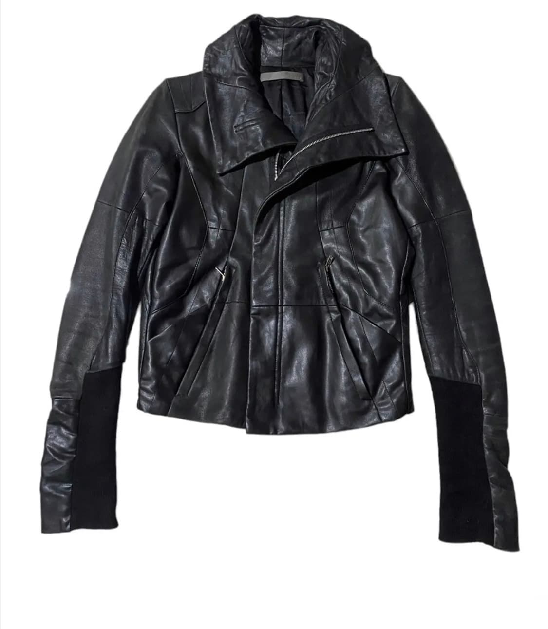 Ekam leather jacket  에캄 하이넥 레더자켓 s 상품이미지1