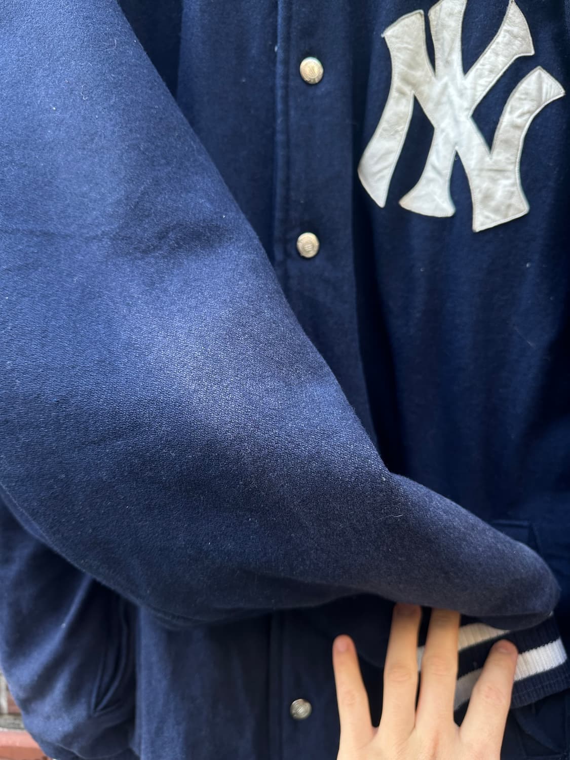 빈티지 90s JH Design 뉴욕 양키즈 울 바시티 자켓 상품이미지8