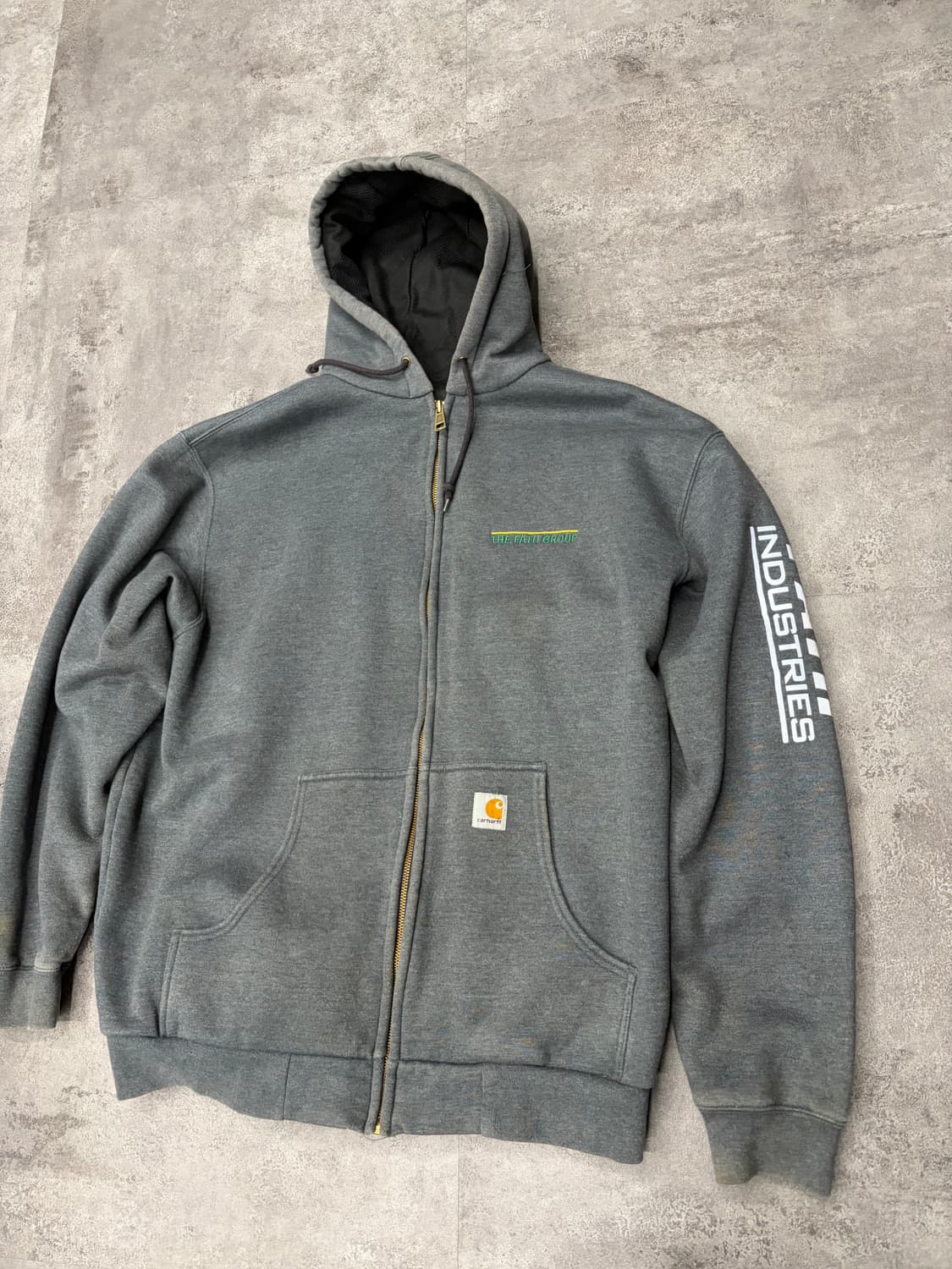 칼하트 Industries 써멀 후드집업 회색 상품이미지3