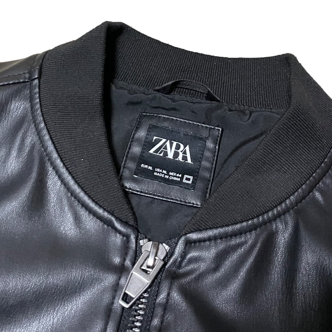 ZARA 자라 비건레더 블루종 점퍼 상품이미지5