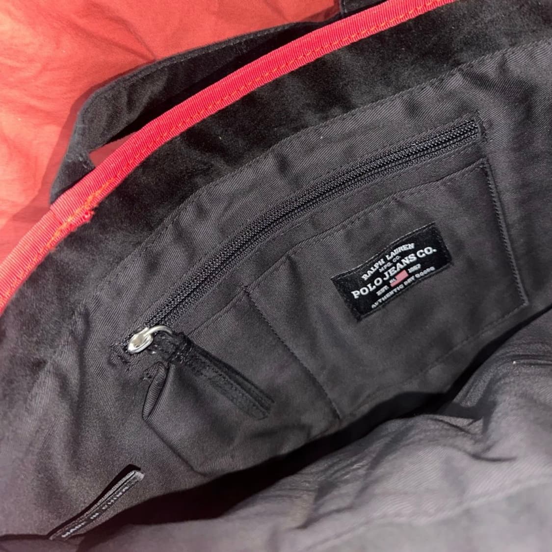 Polo Jeans 폴로진스 벨벳 토트백 상품이미지5