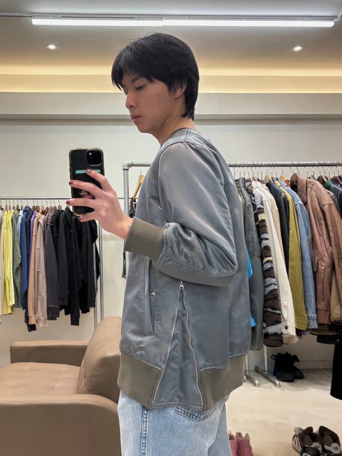 주카 퀼팅 봄버 자켓 상품이미지9