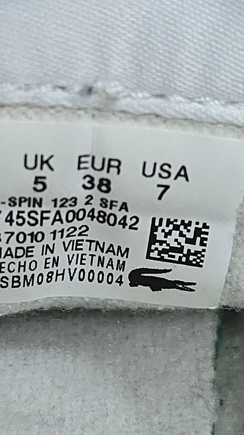 라코스테 240mm-   L-스핀 텍스타일 스니커즈 상품이미지7