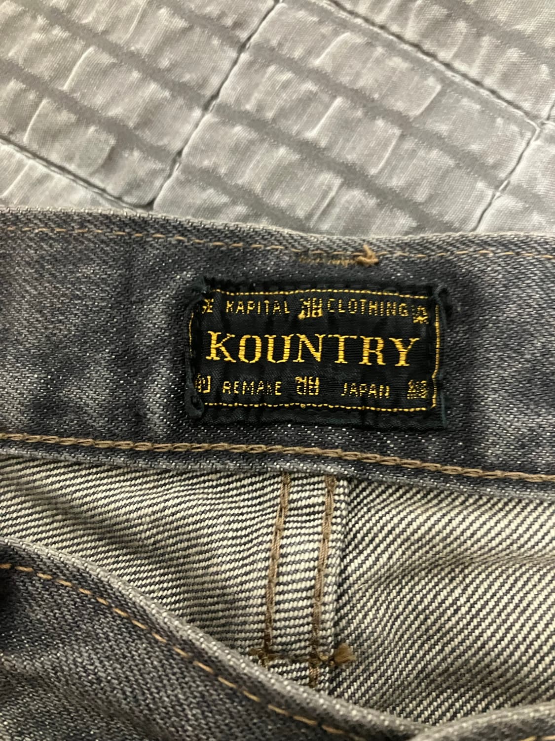 캐피탈 14온즈 데님 멕시칸 턱시도 5P 오카길리 팬츠 블랙 상품이미지3