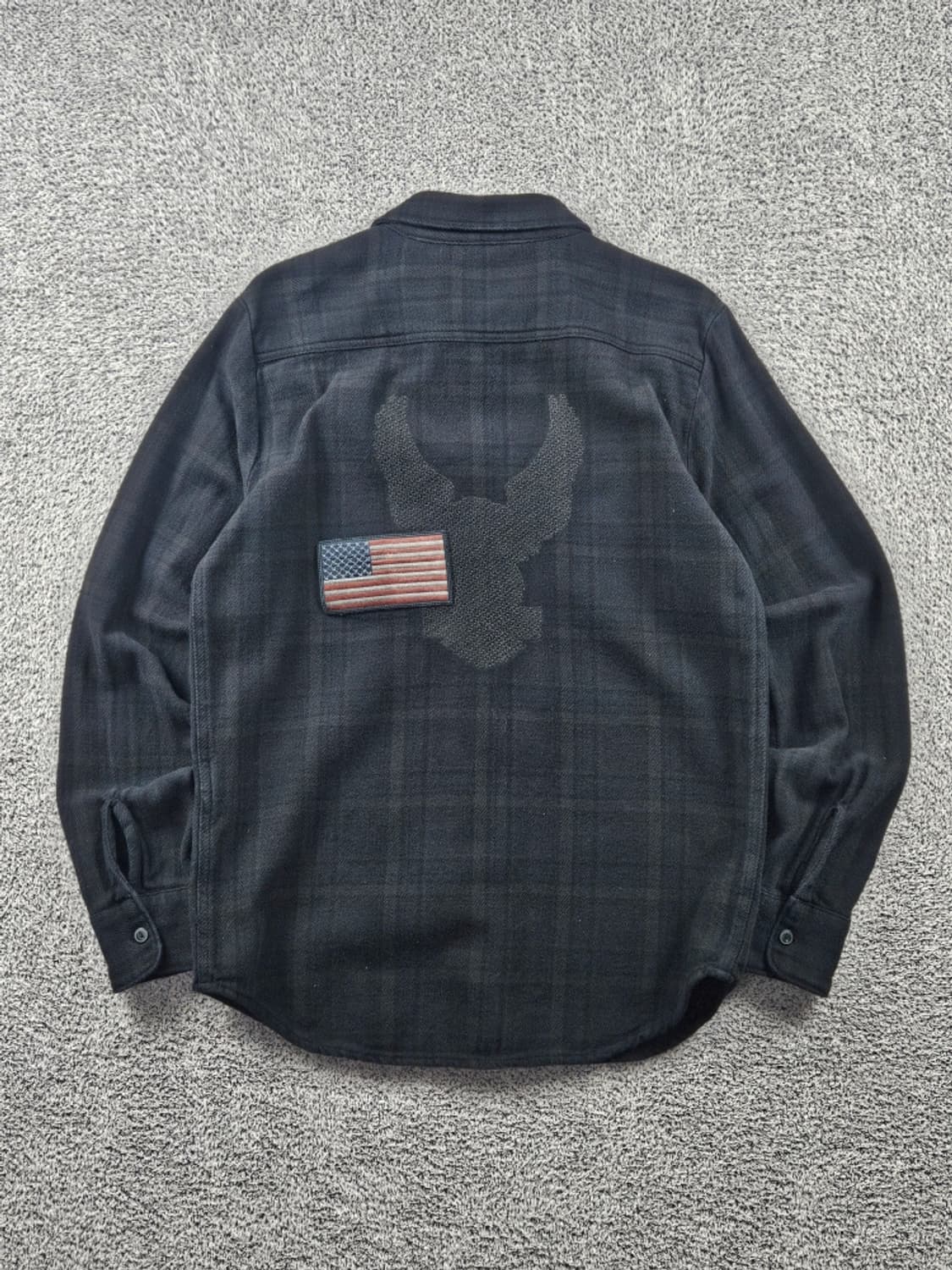 할리데이비슨 이글 체크 포켓 바이커 셔츠 ( M ) / 9367 상품이미지5