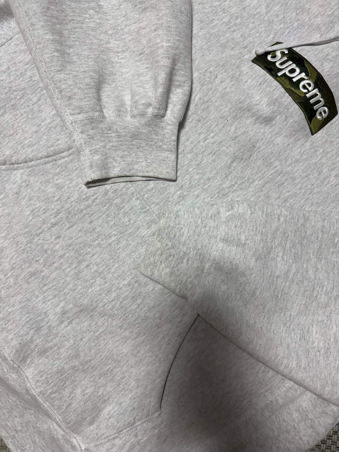 [XXL] 슈프림 박스로고 후드 스웨트셔츠 애쉬 그레이 카모 상품이미지2