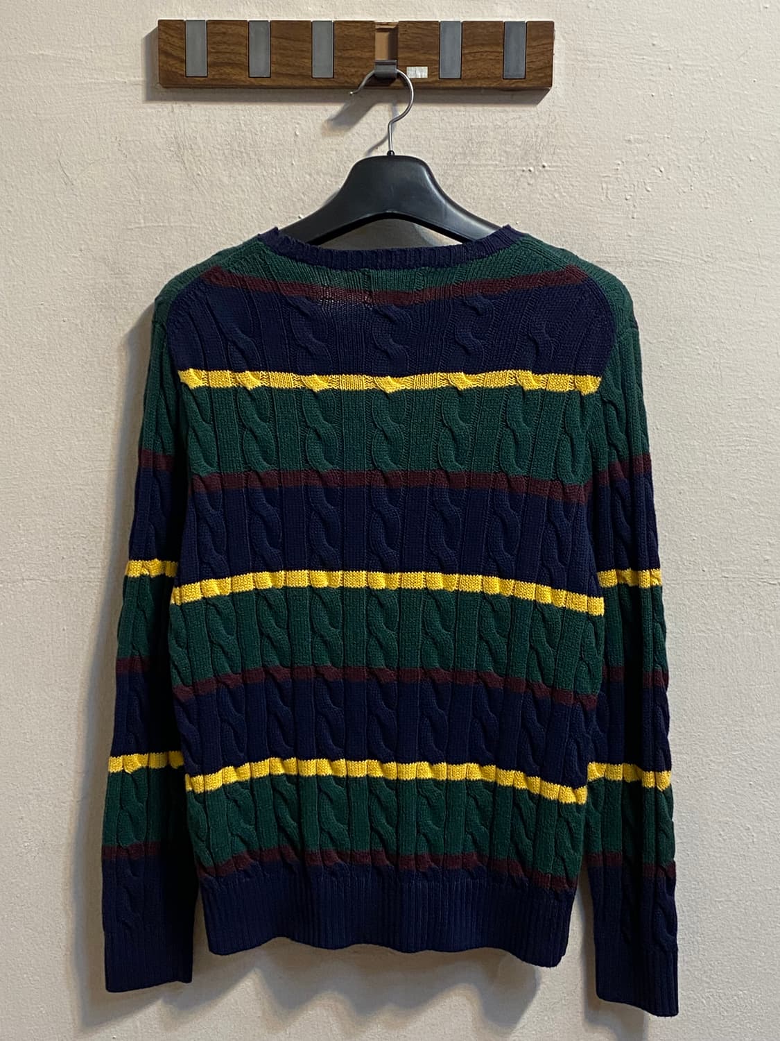 폴로 랄프로렌 스트라이프 케이블 니트 스웨터 상품이미지3