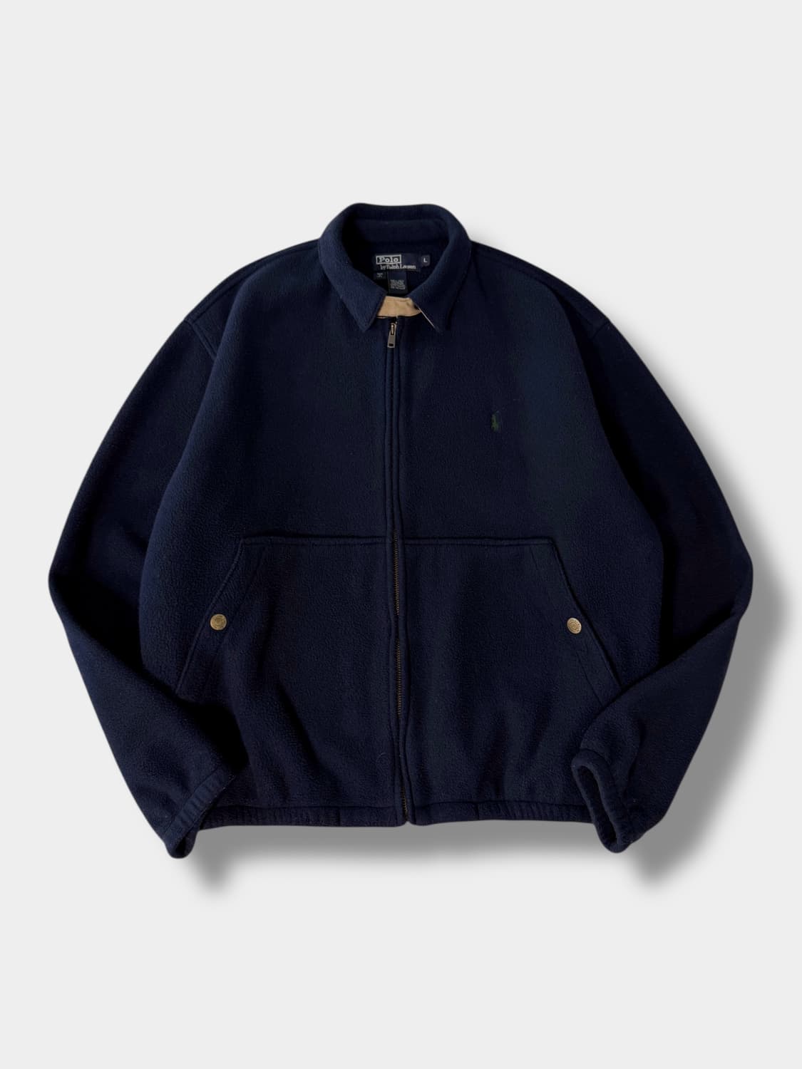 폴로 랄프로렌 00‘s USA 오버핏 딥네이비 플리스 스윙 자켓 상품이미지1