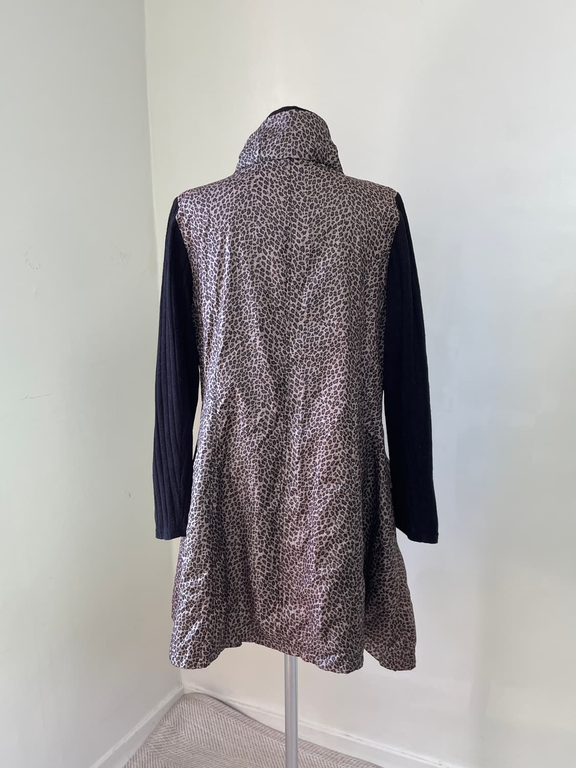빈티지 레오파드 레이어드 코트  J04055 상품이미지3