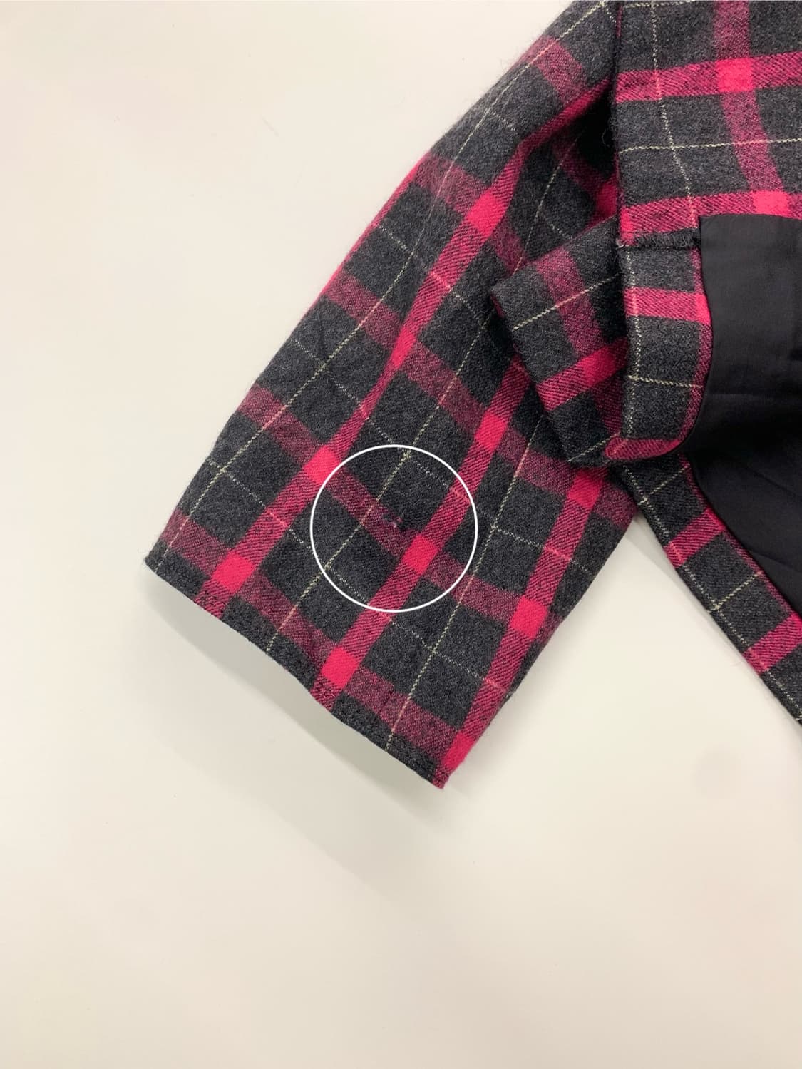 Dior 디올 90‘s 핑크 체크 패턴 울 크롭자켓 상품이미지7